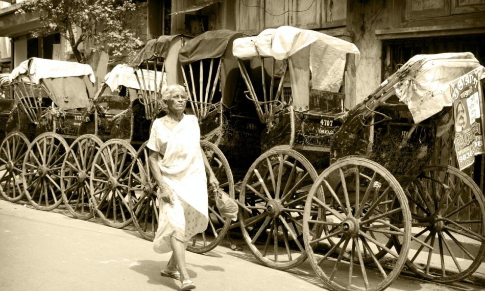 kolkata Oldtime Hand-pulled Rickshaws