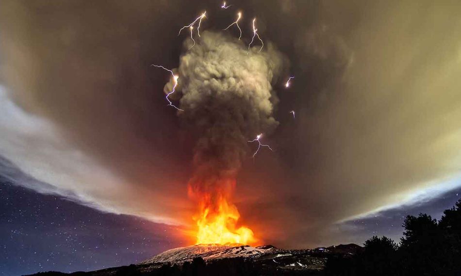 Mt. Etna in Blazing Glory