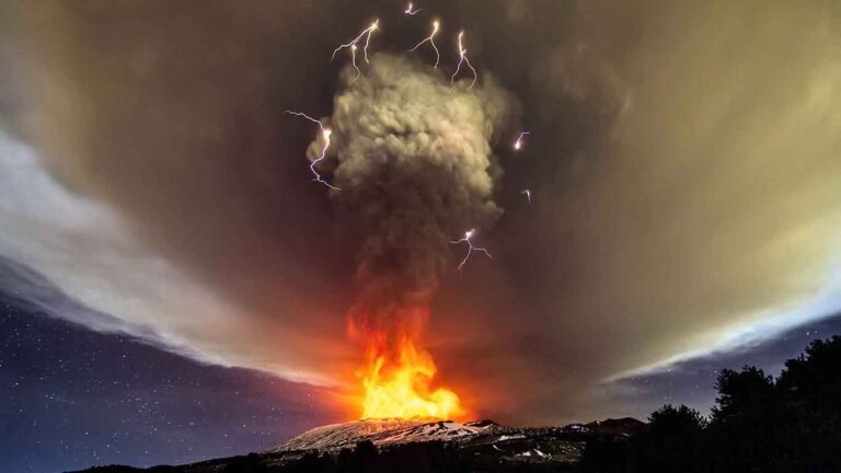 Mt. Etna in Blazing Glory